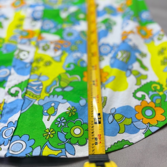 ST33LE Mens Short Sleeve Shirt Medium 100% Cotton Retro Mod Psychedelic Floral - Picture 11 of 12